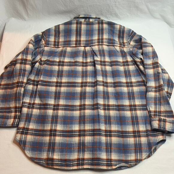 American Eagle Flannel Jacket Mens Shacket Grunge Skater Med 90s Y2K Outdoor - Picture 2 of 11